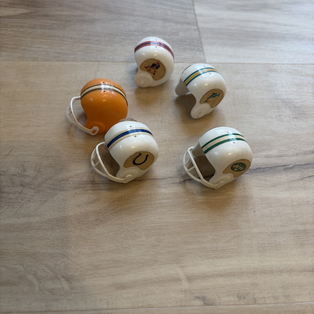 Vintage 1980's Mini Helmets, Dolphins, Jets, Colts, Patriots, Memorabilia